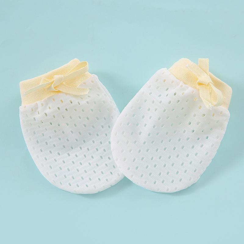 Breathable Baby Mesh Gloves: Thin, Cool, High-Elastic, Anti-Scratch, Lace-up, Adjustable