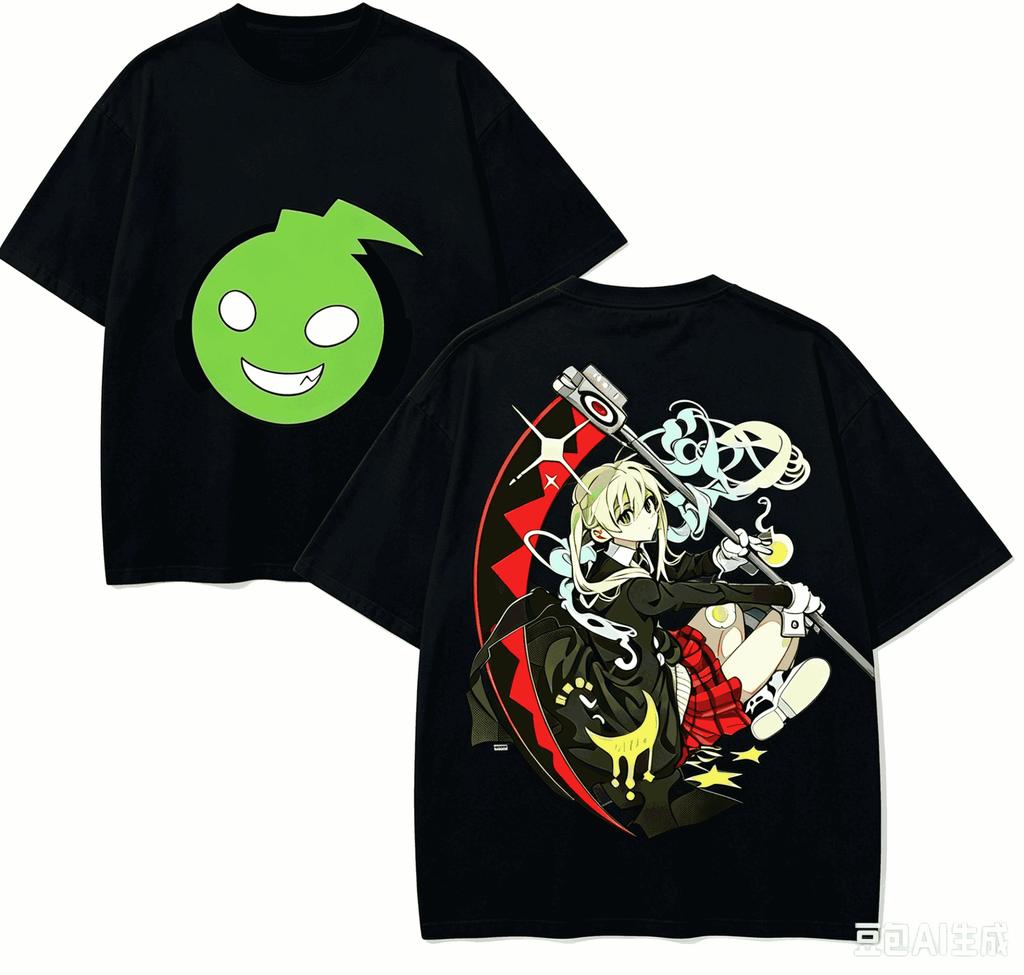 Soul Eater Anime Lover T-shirt Harajuku Cotton New Model High Street Retro Oversized Unisex pro