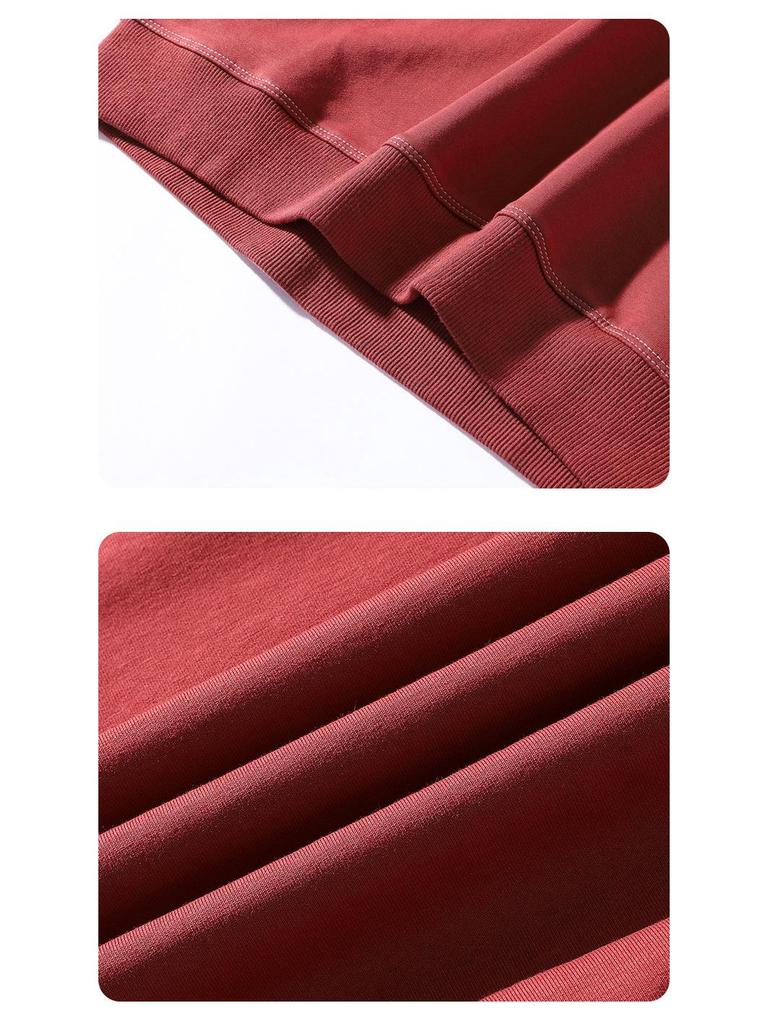 Чоловіча повсякденна толстовка на осінь/зиму - 70% бавовна, з флісовою підкладкою, потовщена, вільний крій, круглий виріз, довгий рукав, модний дизайн