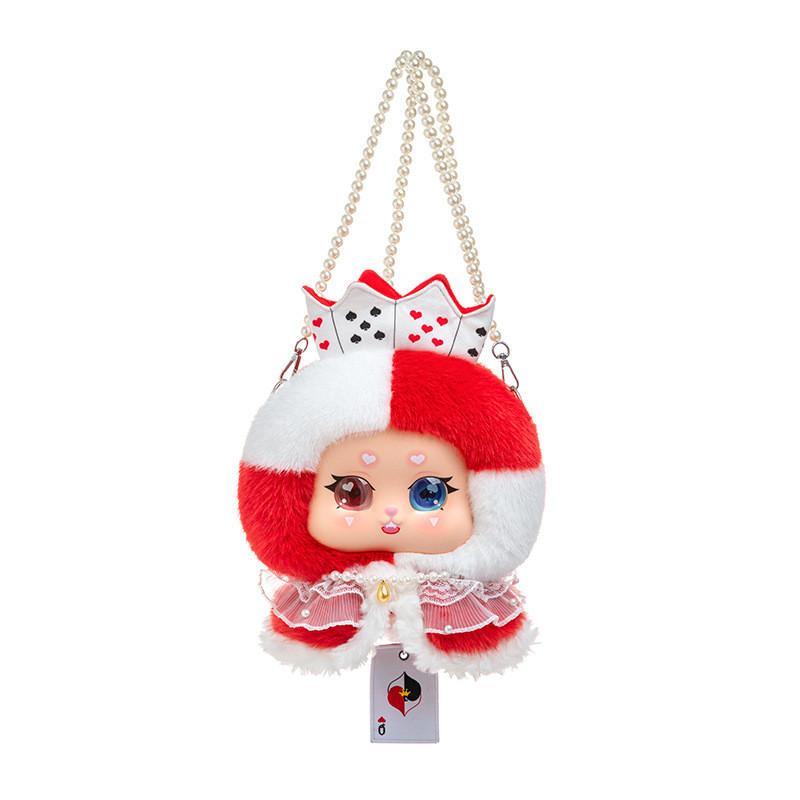 Cute Alice Theme Cat Rabbit Bear Plush Round Bag Kid Toy Decoration Pendant