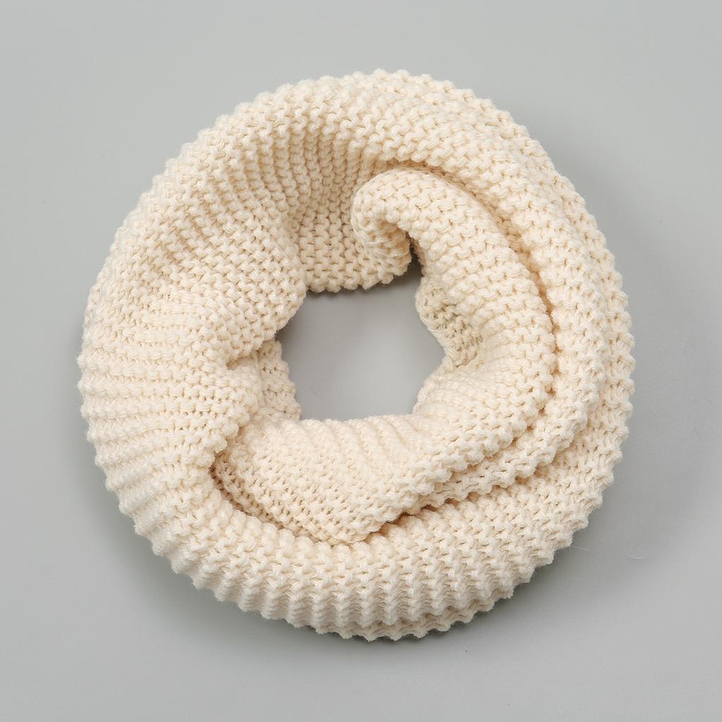 Fashion Ladies Solid Color Knitting Scarf Winter Warm Necklace Scarf for Women Clothing Accessories Female Scarves 47*27cm