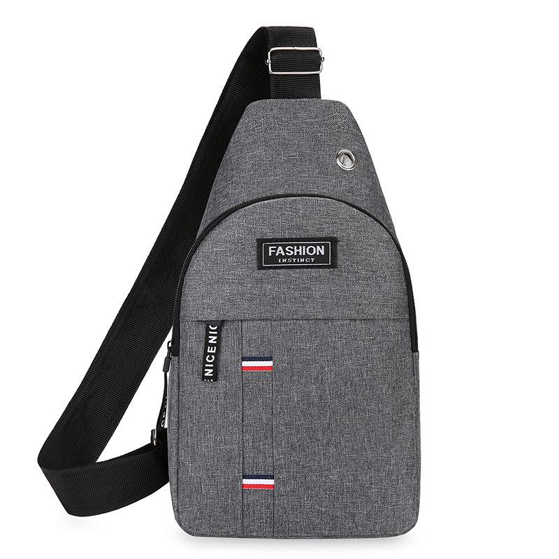 Herren Trendy Nylon Crossbody Brusttasche: Lässige Umhängetasche mit einer Schulter