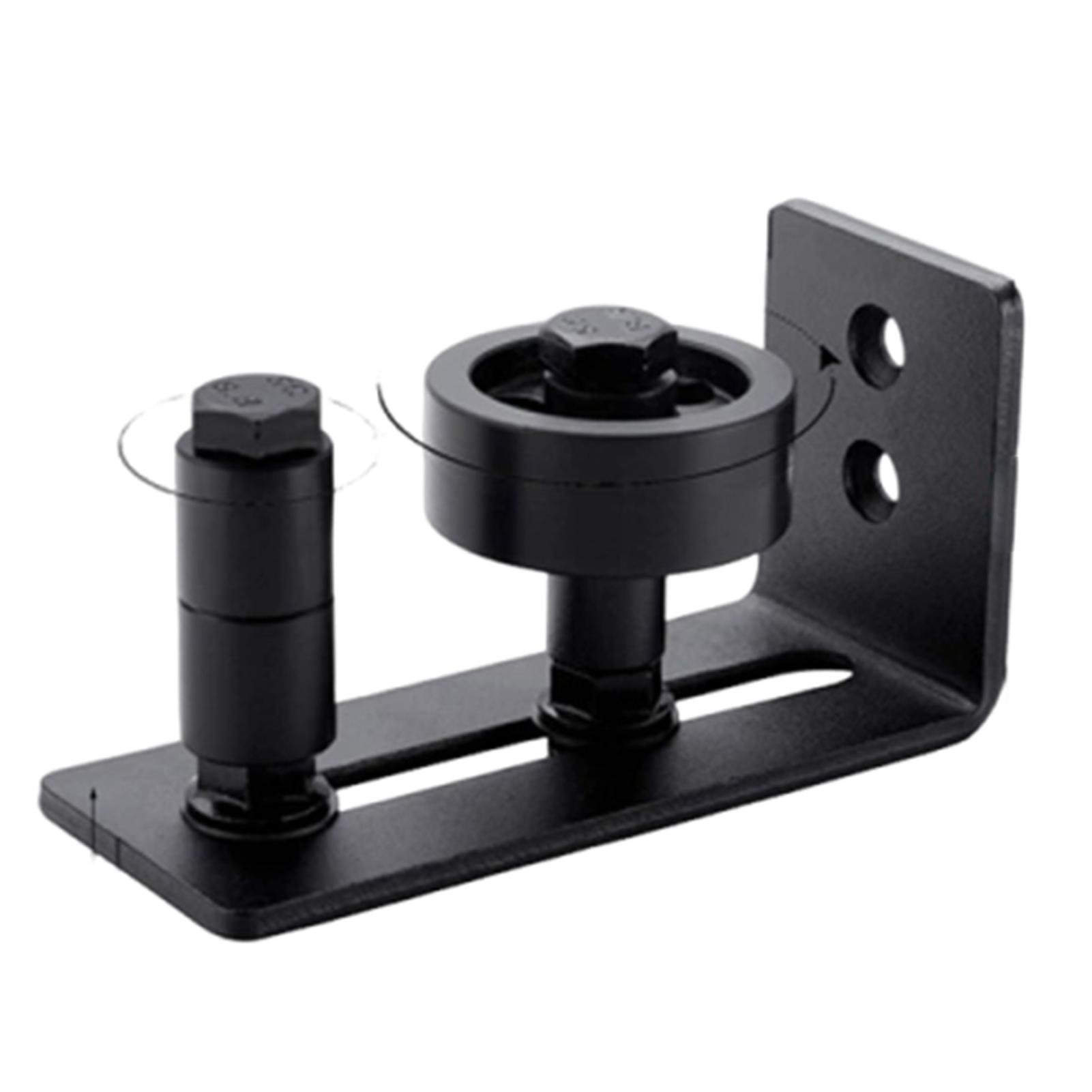 

Hot! 8 in 1 Sliding Door Slides Rails Barn Door Floor Guide Stay Roller for Bottom Adjustable Roller Flush Design Door Hardware чорний