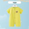 Infant Short Sleeve Summer Pajamas - Pure Cotton Gauze Baby Romper