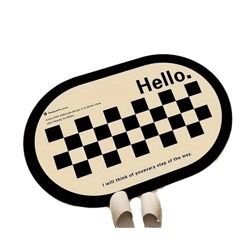 Light Luxury Diatom Mud Mat Household Bathroom Door Absorbent Non-slip Foot Mat Entry Door Mat