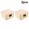 1/2Pcs 8X8X4.7Cm Plain Natural Wooden Packing Box Storage Box Gift Box Wooden Storage Box Home Sundries Storage Box