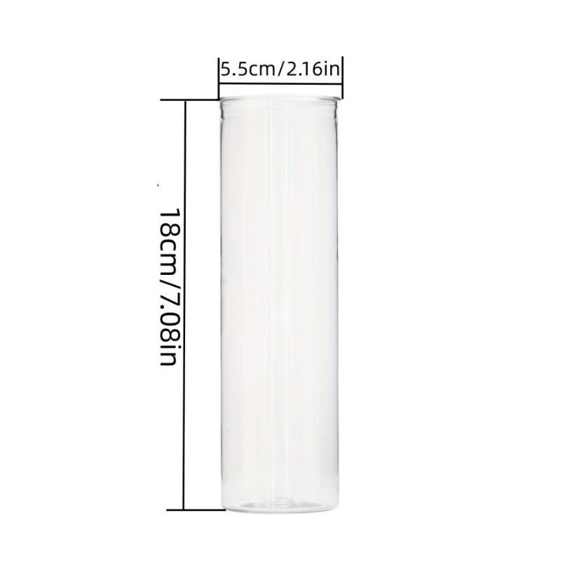 1pcs 18cm Shatterproof Transparent Plastic Vase - For Wedding, Party & Home Decor -For Florals Minimalist Table Centerpieces