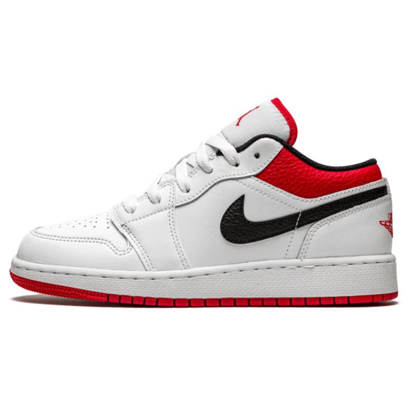 Air Jordan 1 Low 'White University Red' Jordan 553558-118