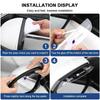 2025 Hot 2Pc PVC Car Rearview Rain Eyebrow Transparent Stickers For BMW M Performance 1 3 5 7 Series M3 M4 M5 M6 X1 X3 X5 X6 X7