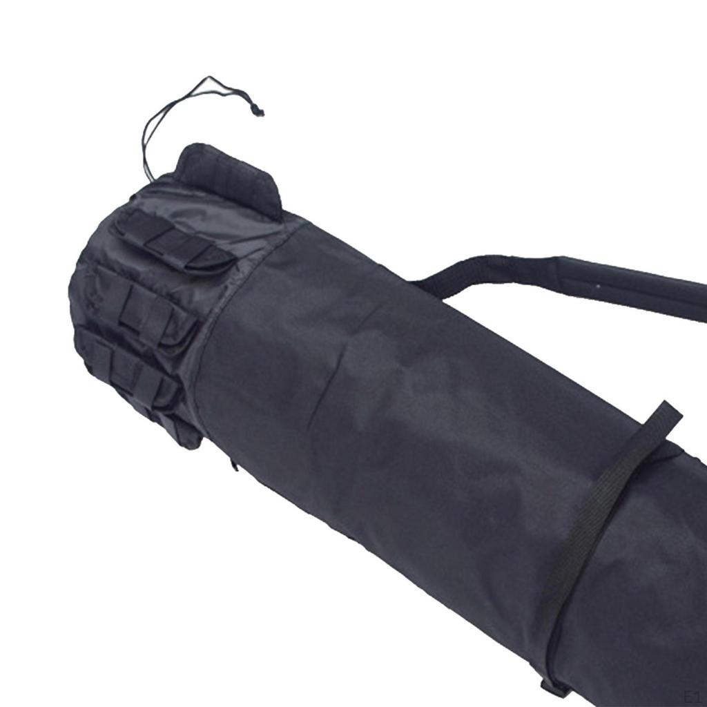 Canvas Fishing Rod & Reel Organizer Bag Travel Carry Case Bag, Holds 5 Poles Tackle