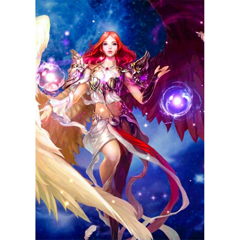 5D Diy Diamond Painting Cartoon Woman Cross Stitch Kit Full Round Drill Embroidery Mosaic Art Picture Of Living Decor