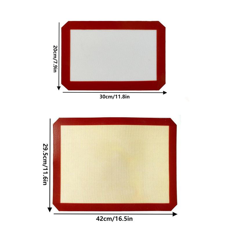 1Pc Reusable Silicone Baking Mat Sheet Non-Stick Heat Resistant Cookie Sheet for Oven Grill Microwave - Kitchen Baking Tool