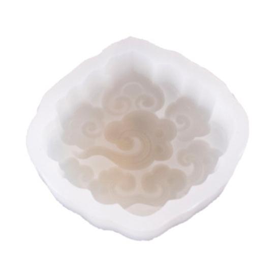 Auspicious Cloud Mooncake Silicone Mold for Peach Mountain Mooncake Mung Bean Cake Chinese Dessert Mold Japanese Wagashi Chocolate Baking Tool