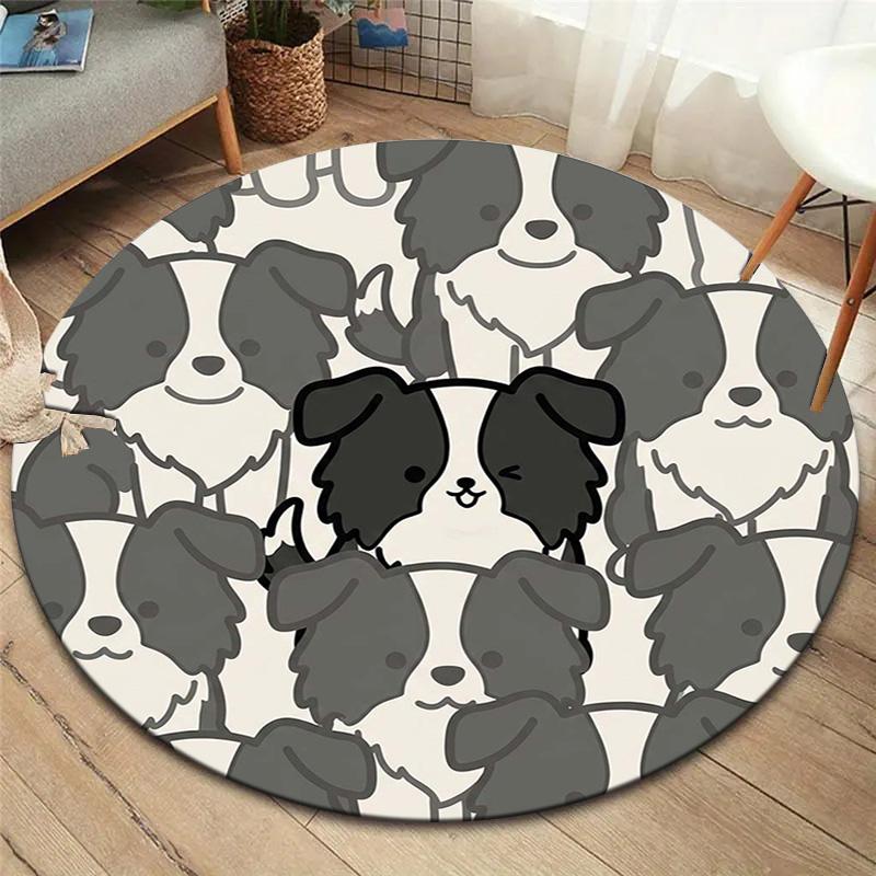 

1Pc Border Collie Print Flannel Blanket, High quality Comfortable for All Seasons, Home Decor, Warmth and Comfort, Perfect for Christmas Gifts 80cmx80cm