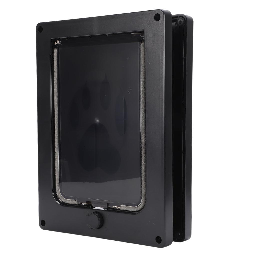 Cat Door Weatherproof Pet Door Magnetic Closure Thickened Frame Interior Exterior Use for Pets Up to 20 Lb Small (S)