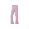 Li Ning Fitness Series Simple Comfortable Versatile Mid Waist Casual Pants Women Bottoms AKLVD90-4