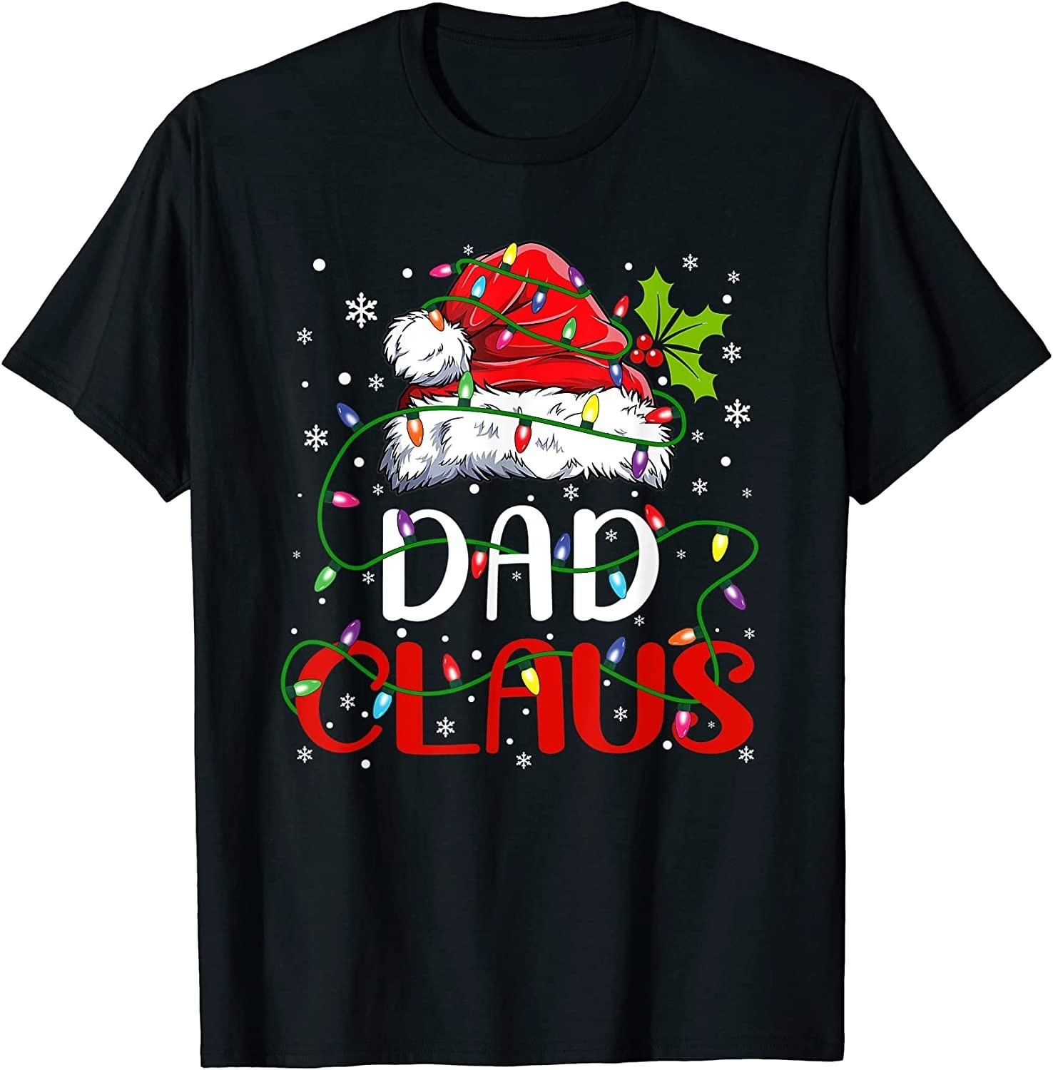 NEW LIMITED! Dad Claus Christmas Santa Matching Family Gift Tee - MADE IN USA S