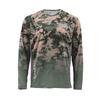 SIMMS Fishing Clothes Luya Long-sleeved Round-neck T-shirt Men's Sunscreen Quick-drying Breathable