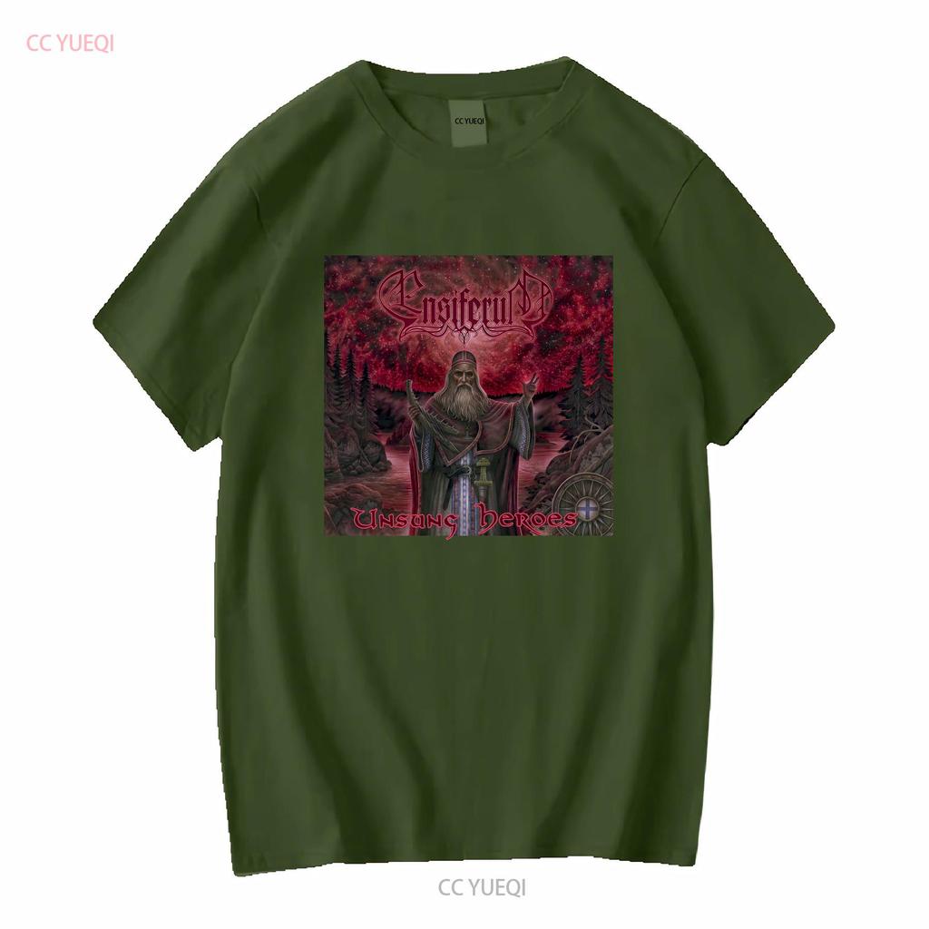 ENSIFERUM Unsung Heroes T Shirt XL Falkenbach Moonsorrow Primordial Empyrium long or short sleeves vintage Washed Versatile