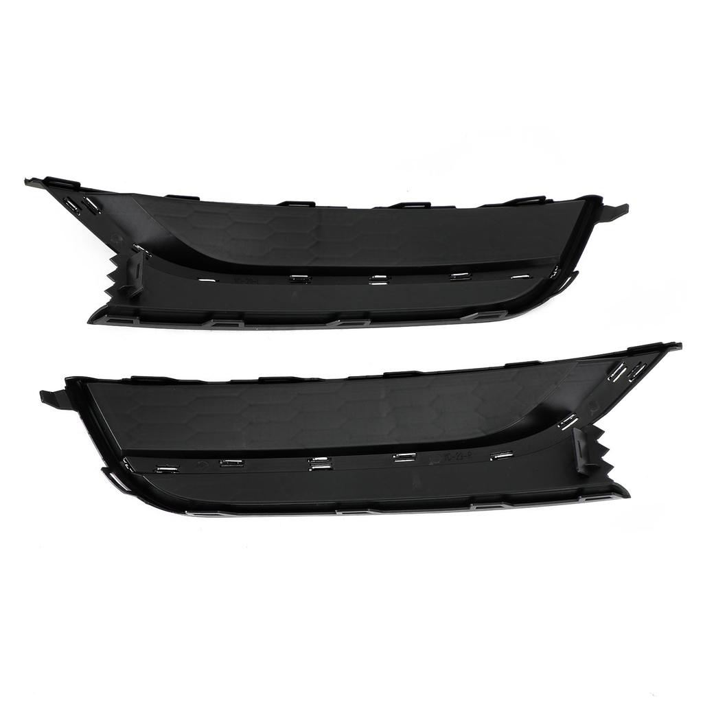 2PCS Front Driving Fog Light Cover Fit VW Passat 2012-2015 Black/Chrome