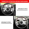 Für Mini Coupe 2001-2006 Cabrio 2004-2008 Für Mini R50 R53 R60 Handgenähtes Auto-Styling Lederlenkradbezug Zierleiste