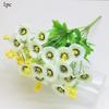 1pc Outdoor Simulation Flower Office Home Decoration Bouquet Plastic Daisy Artificial Flower Indoor Festival Decoration Flowers