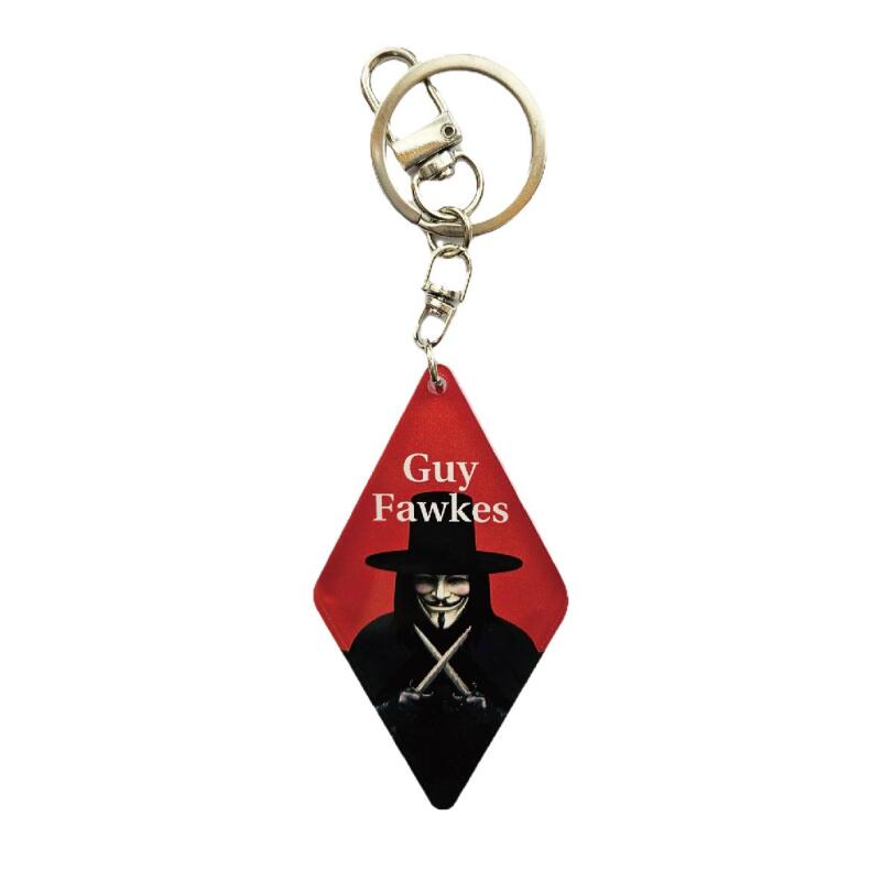 Guy Fawkes acrylic keyring