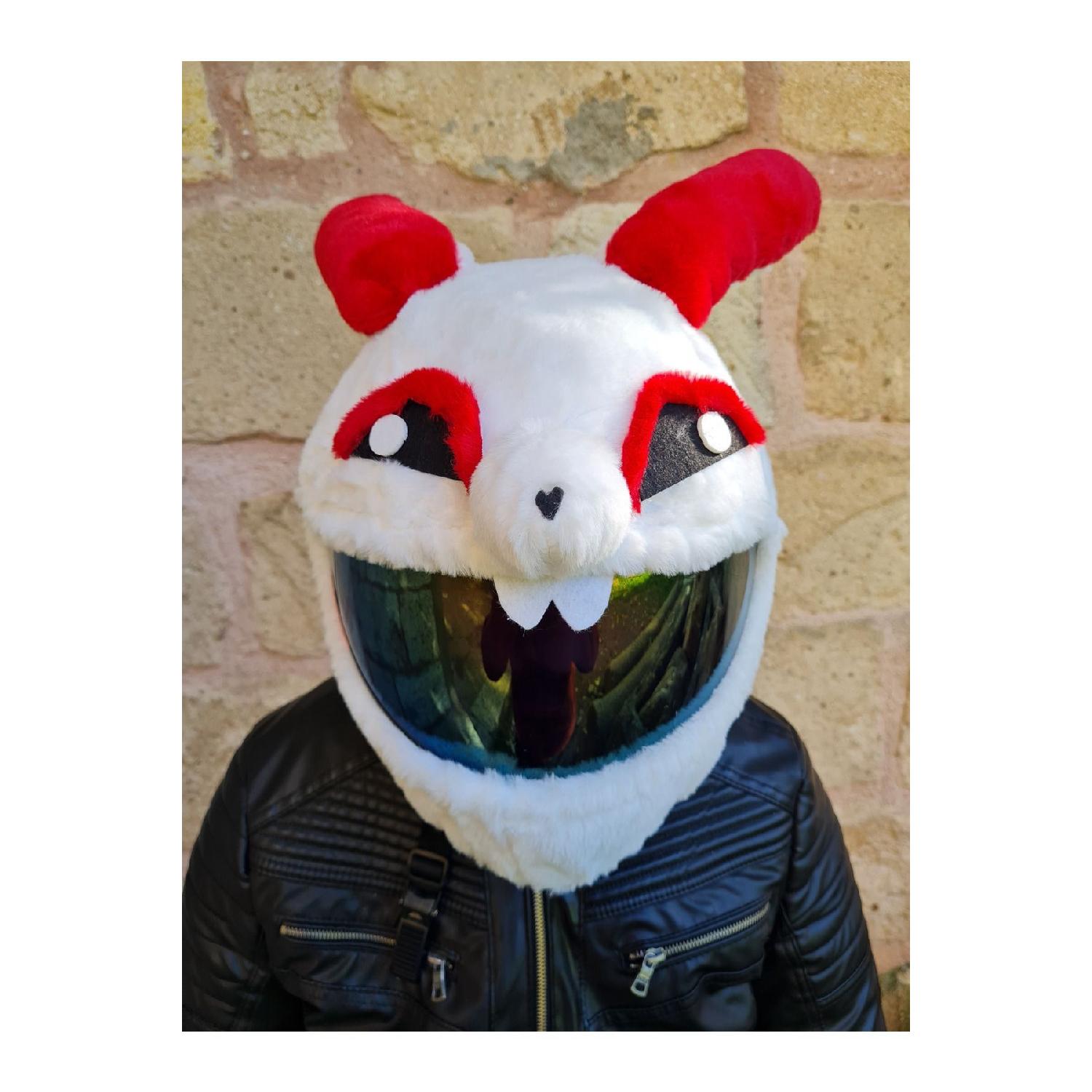 

Plush Helmet Cover White Rabbit белый