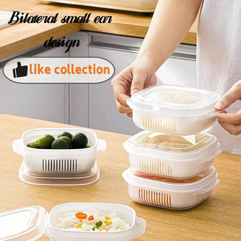 Food Storage Container Freezer Food Storage Boxes Refrigerator Rice Food Fruit Preservation Keep Fresh Box Microwaveable