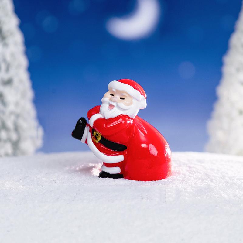 

1 шт. Расписанный вручную праздничный декор Рождественская миниатюрная фигурка Подарки Украшения Художественные ремесла Доступно несколько вариантов B красный