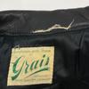Vintage [GRAIS] 50s Black Double Rider Jacket CONMATIC Zip Jacket Not Written blackUsed