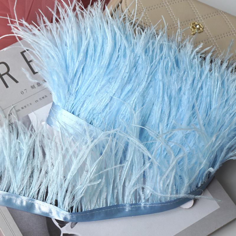 Pštrosí peří 10-13cm pro dekoraci šatů a taneční sukně - Oděvní doplněk