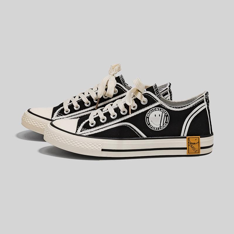 Ins High-top Canvas Shoes Women's Korean Version 2025 Spring and Autumn New Harajuku Ulzzang Retro Student Board Shoes Tide