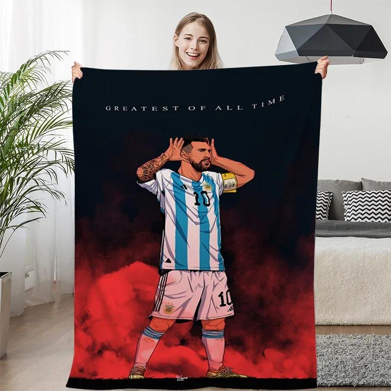 Winterdecke Sofa Messi Digitaldruck King Size Warm Knie Bett Fleece Camping Benutzerdefiniert Flauschig Weich Decken Mikrofaser Bettwäsche