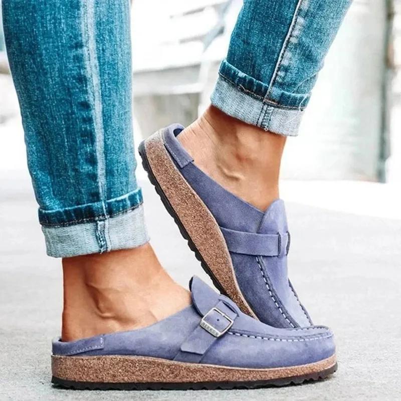 

trend Flats Women Loafers Retro Shoes Slip on Ladies Comfort Female Zapatos Mujer 2024 New Casual Woman Summer Plus Size 43