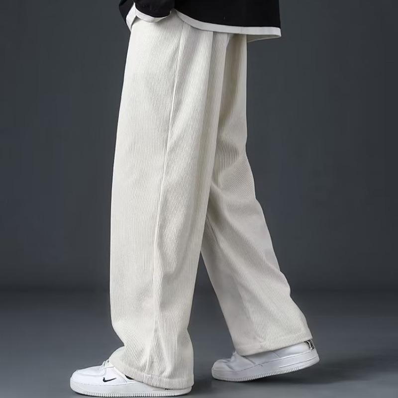 Men's Casual Corduroy Velvet Pants: Autumn/Winter Loose Straight Trousers