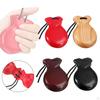 1 Pair Spanish Wooden Castanets for Adults And Children, Handmade Hand Percussion Instruments