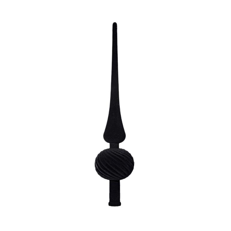 Long Pointed Flocking Plastic Christmas Tree Toppers Portable Easy Setups Festival Ornament for Indoor Decorations