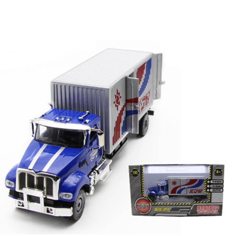 

Литой под давлением американский фургон из сплава, игрушечный грузовик-эмуляция автомобиля, 1/50 1/50-Size:18*7*4.7cm синий