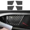 Fit For Ford Edge 4PCS Real Carbon Fiber Inner Door Bowl Cover Trim 2015-