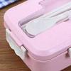 Lunch Box Multi Compartments Environmentally Friendly Portable Bento Box for Student Home School