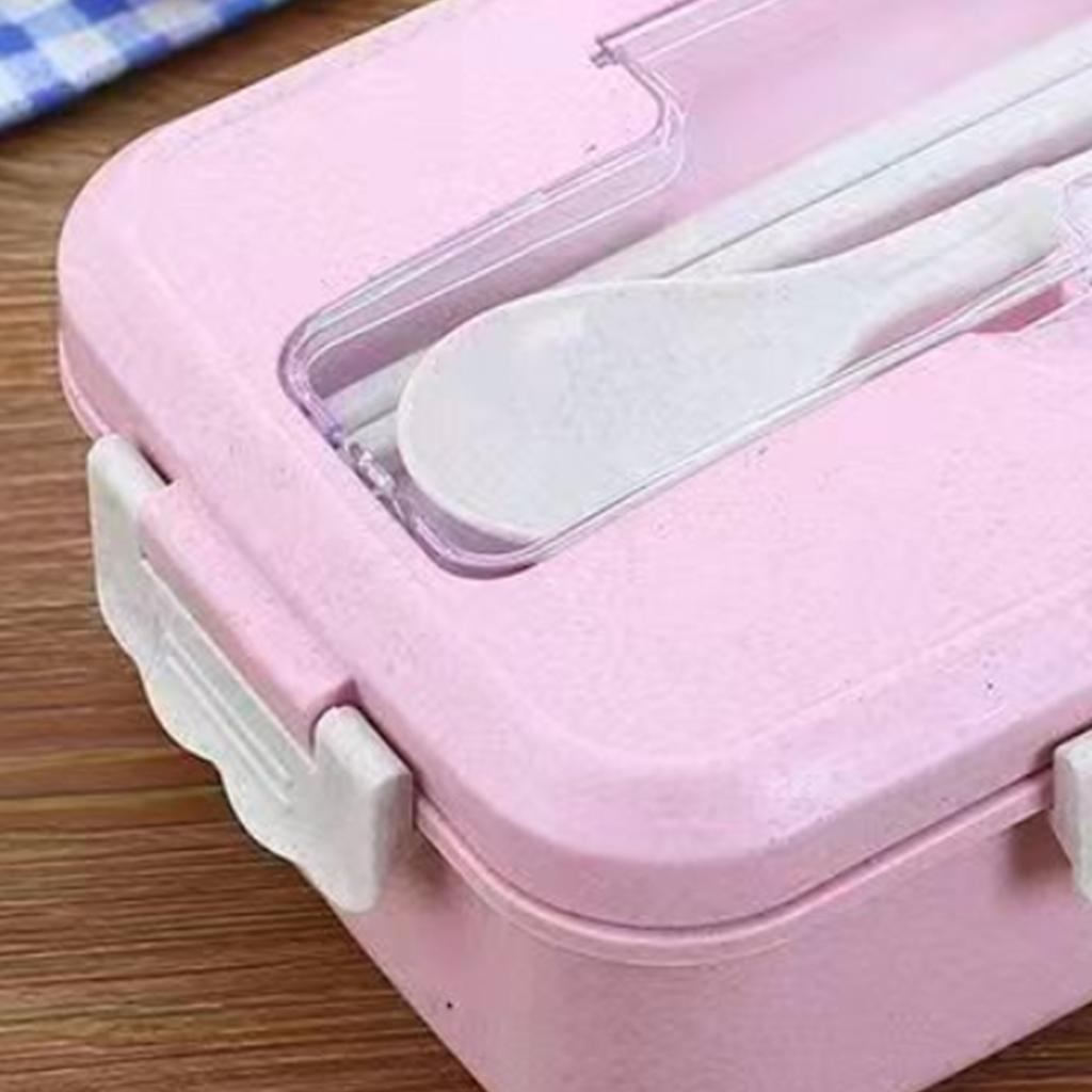 Lunch Box Multi Compartments Environmentally Friendly Portable Bento Box for Student Home School