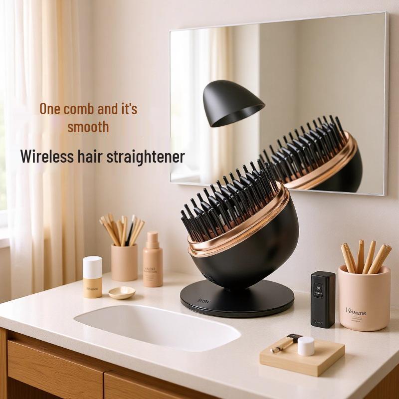 Cross-Border Fluffy Hair Comb: Smooth, Massaging, Perfect Gift for Girlfriend чёрный