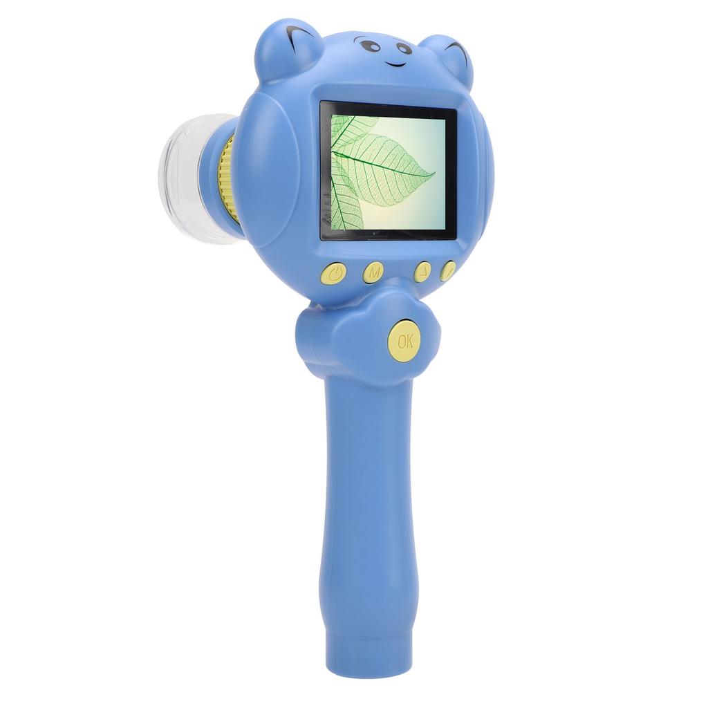 Kids Handheld Microscope 2.5K 48MP Portable 2inch Screen 8X Zoom Digital Microscope for Educational Science