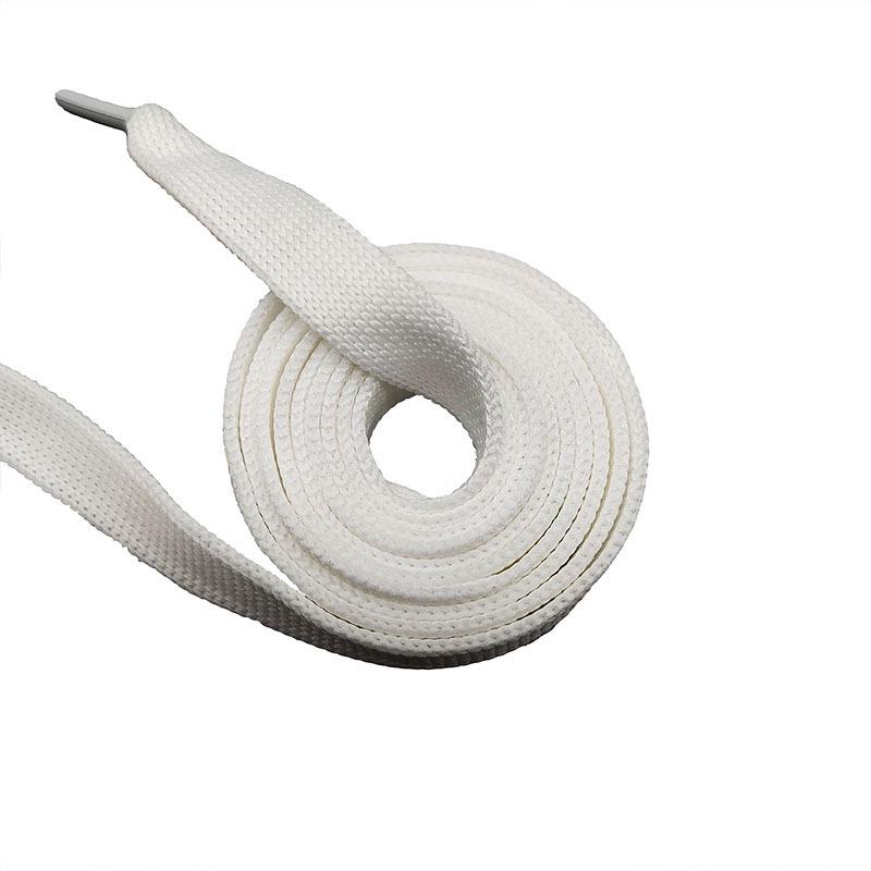 Vibrant Rainbow & White Shoelaces: Colorful 7-Color & White Options, 1.2cm Wide, Thick Crochet.