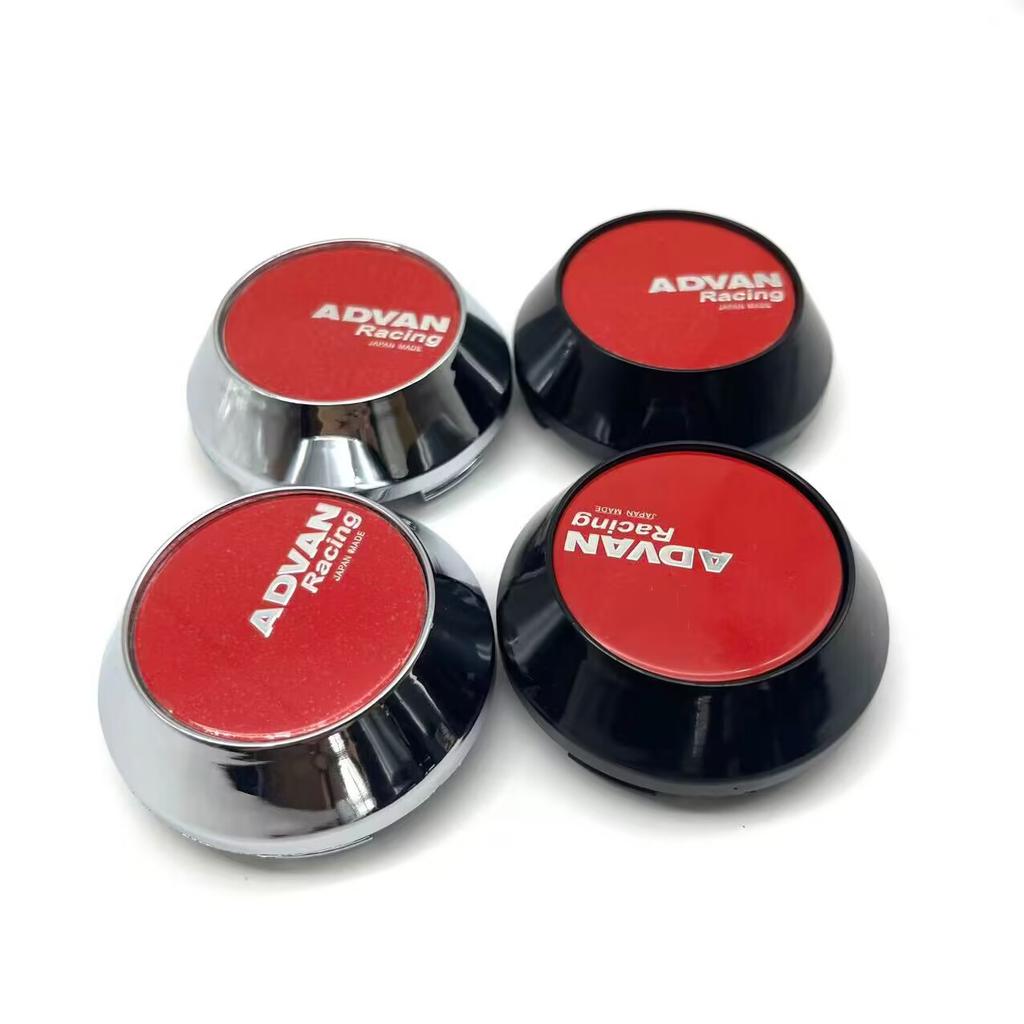 ASS1 4pcs/lot 60mm 64mm 65mm 68mm 69mm ADVAN Racing Car Wheel Center Hub Caps Wheel Center Cap Decoration Auto Styling Rim Hub Cap