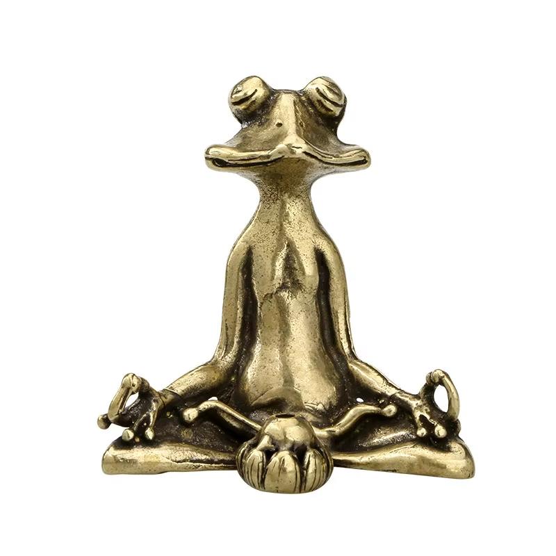 

Mini Meditate Frog Incense Censer Sandalwood Stick Holder Antique Bronze Incense Stand Burner Ornament Gift Home Decor