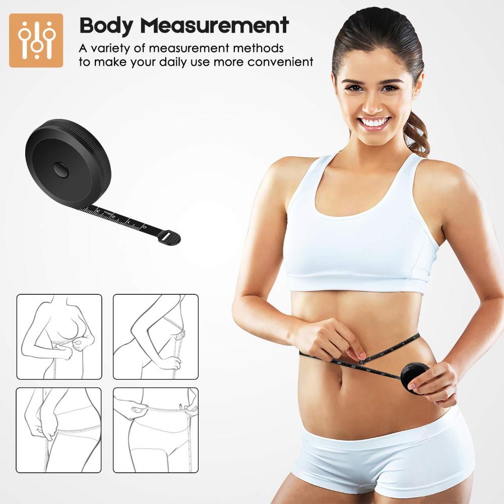 Black/Pink Tape Measures Double Scales Sewing Rulers Retractable Measuring Tape