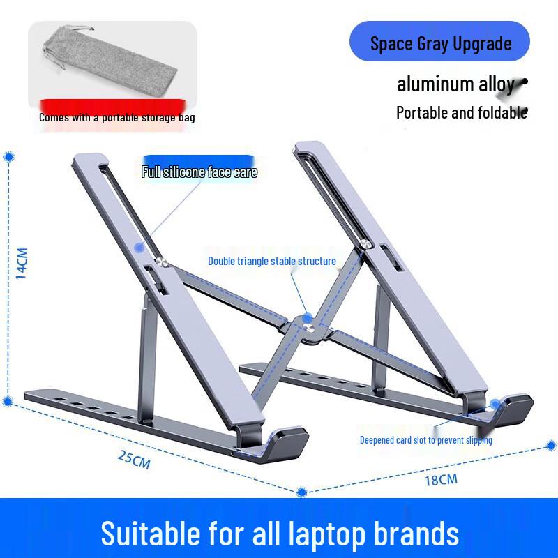 

Premium Aluminum Laptop Riser with Wireless Charging