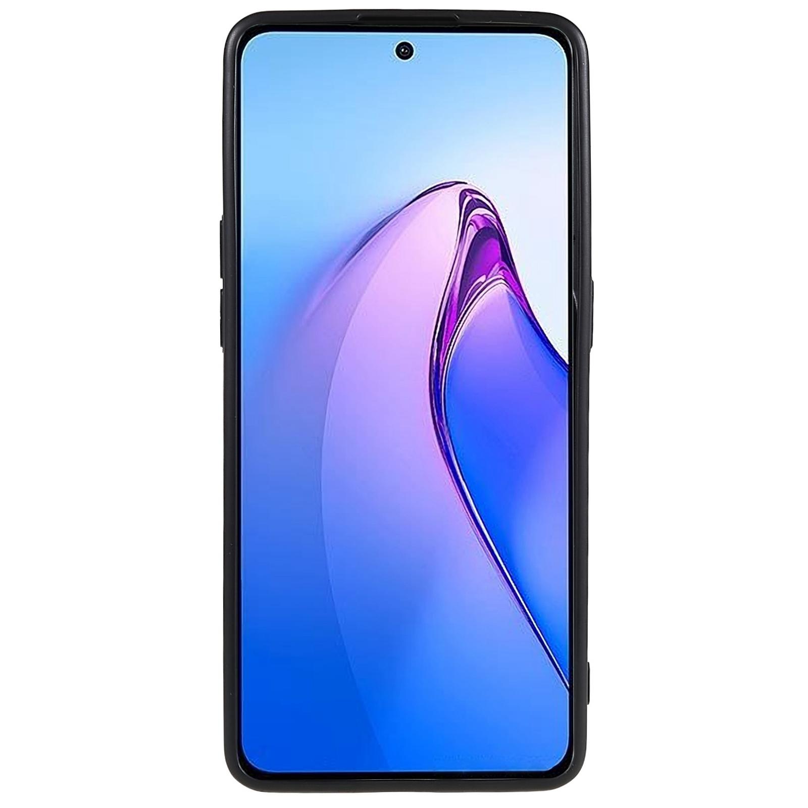 

Black Matte Flexible TPU Case for Oppo Reno8 Pro 5G (Global Version),Anti-scratch Protective Mobile Phone Cover A